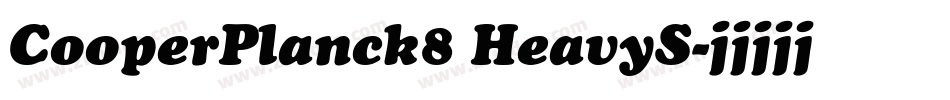 CooperPlanck8 HeavyS字体转换